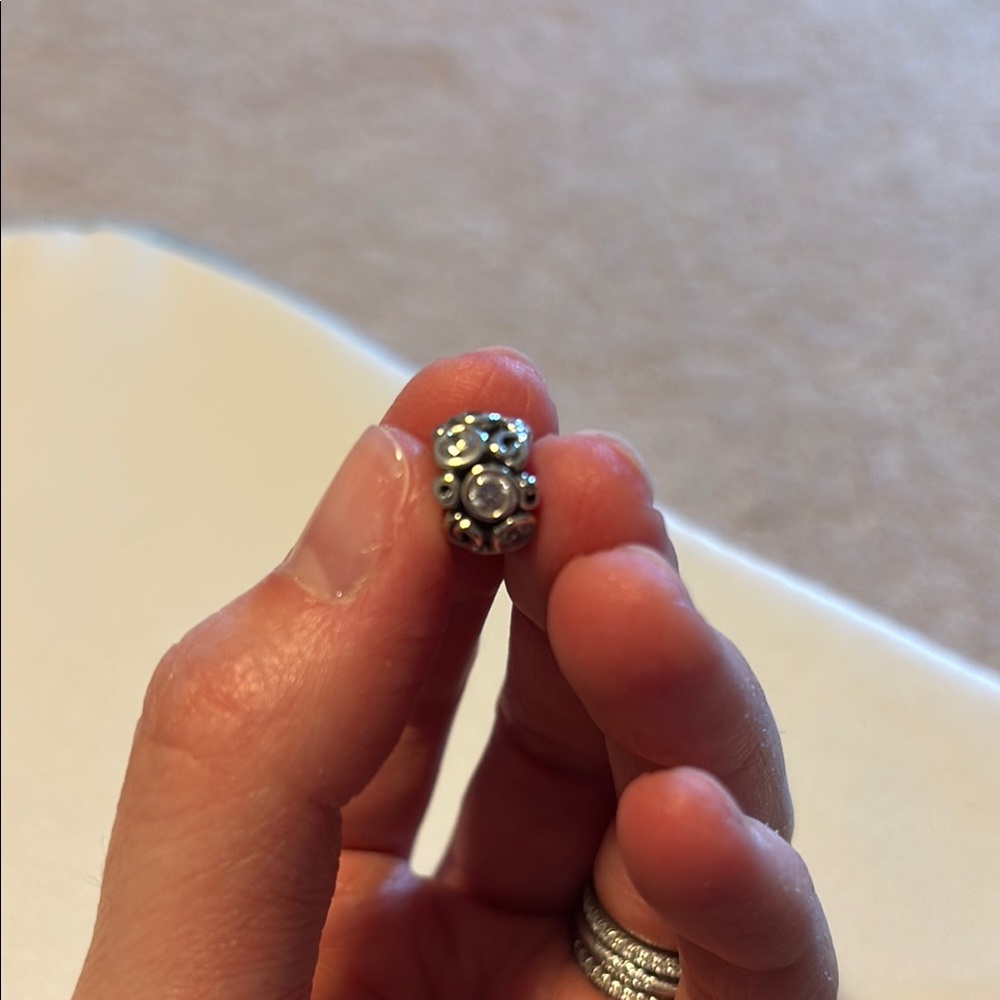 Elegant Silver Pandora Bead Charm